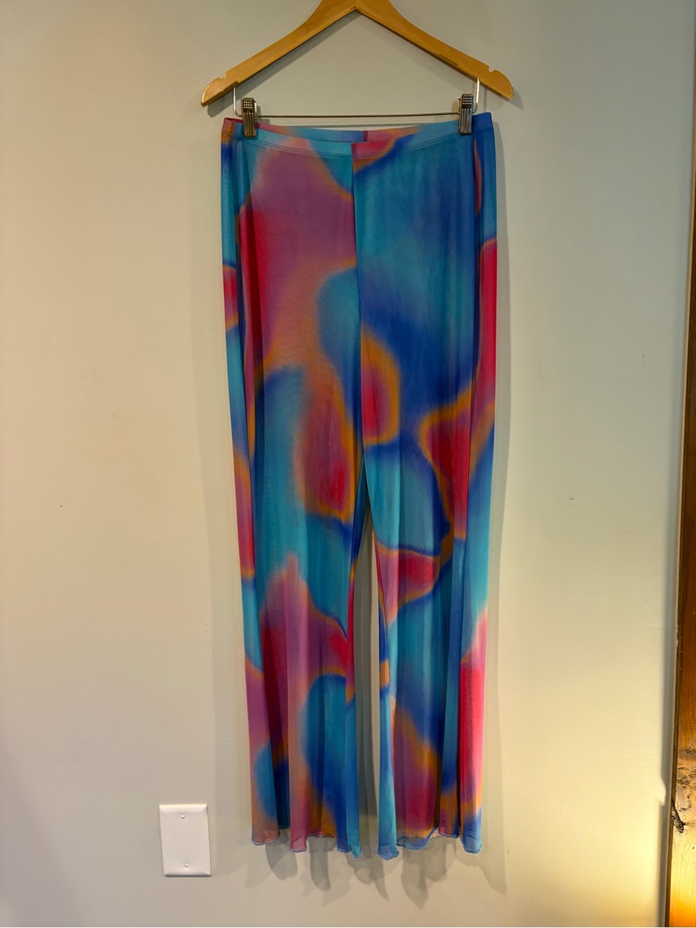 Women's Tie-Dye Wide Leg Pants - Multicolor